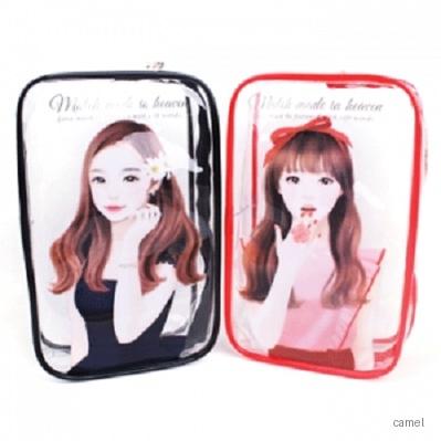일러스트 투명 파우치 2종 케이스 PH106