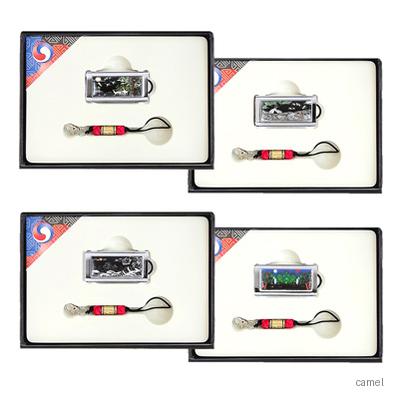 채색송학채색십장생일월오봉도백호자개USB