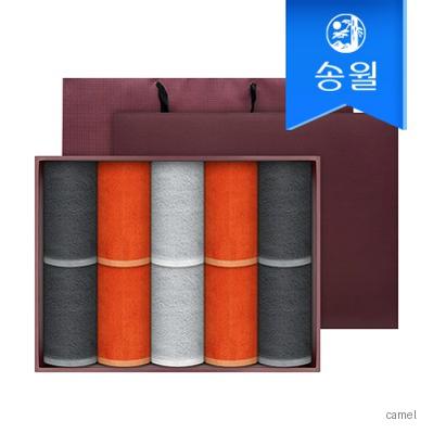 송월타월 레논 밴딩타올 10매 세면타올 선물세트 쇼핑백