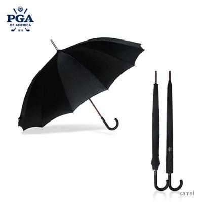 PGA 70 16K무지검정곡자 장우산 방풍기능
