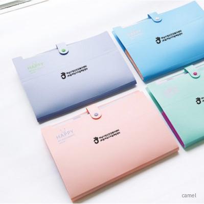 스마일똑딱이화일 12칸 해피화일 서류정리화일