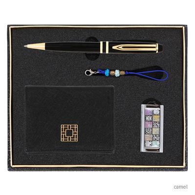 워터펜블랙 완자문소가죽명함지갑 신문자도자개USB