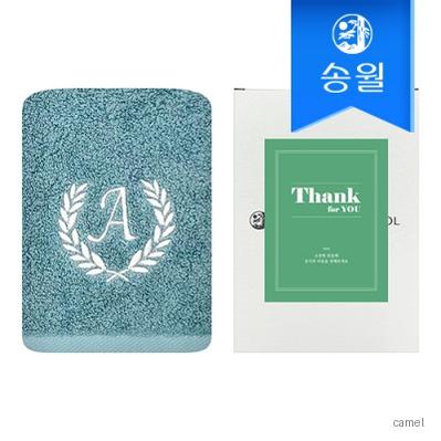 송월타올 땡큐 기프트세트 에이스150g1매 케이스 스티커 감사 답례품
