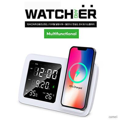 TUI WATCHARGER 고속 무선충전 15W 스마트알람시계