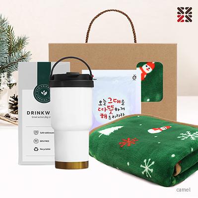 포근한담요텀블러세트 B눈사람