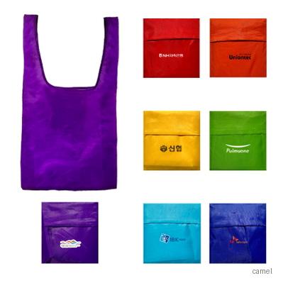 접이식 장바구니 포켓가방 무지 32x53x6cm