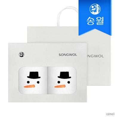 송월 눈사람 2매케이스 쇼핑백