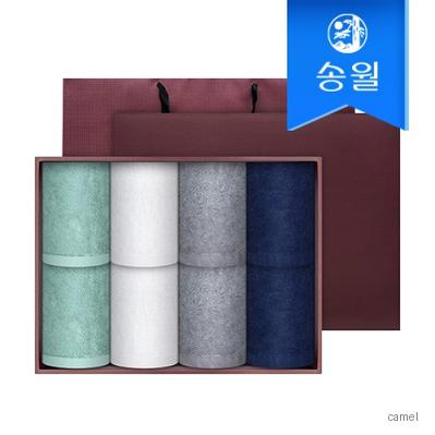 송월타월 렝스턴 8매 세면타올 선물세트 쇼핑백