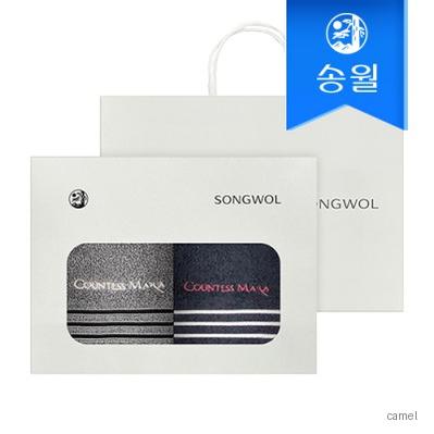 송월타월 카운테스마라 포라인세면 2매 선물세트 쇼핑백 답례품