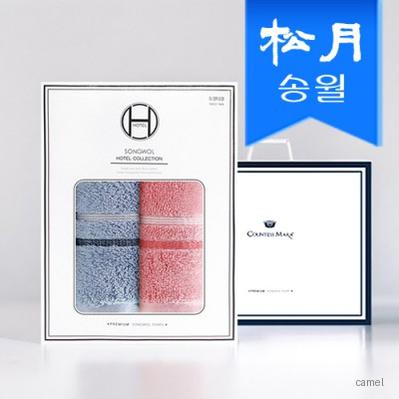 송월타올 호텔수건 루시아 180g 2p 선물세트 쇼핑백 기념수건 답례품