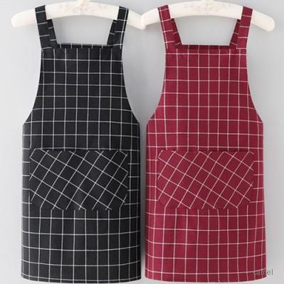 로페리아 체크 패턴 스트랩 앞치마 0216494
