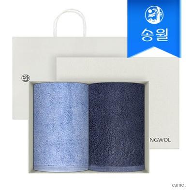 송월타월 항균 180g코마사40수 2매 선물세트 크림상하 쇼핑백 답례품