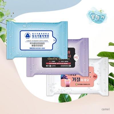 물방울 3종 렌덤 유광 물향기 물티슈 10매