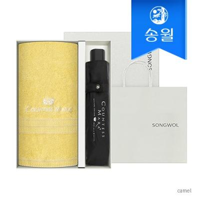 송월 타올우산2매선물세트 CM뱀부블럭1 CM3단폰지1 CM쇼핑백