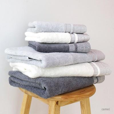 송월타올 격자 뱀부얀 고급수건 170g 세면타올
