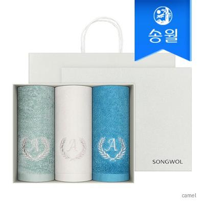 송월 항균 에이스 170g 3매 선물세트 쇼핑백 단체수건 답례품