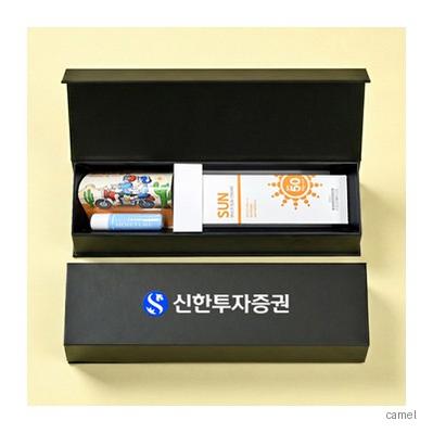 선크림 SPF50 PA 립밤 세트 2종 자석싸바리