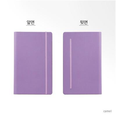 콤마 25절별 파스텔 라벤다 양장 밴드형 다이어리 프리