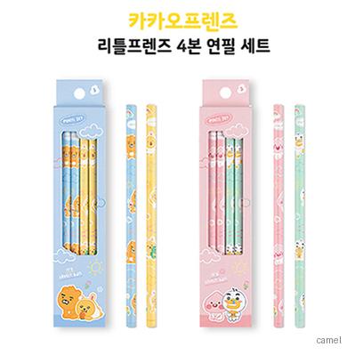 카카오프렌즈 리틀프렌즈 4본 연필 세트