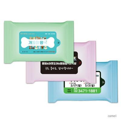파스텔 3종 랜덤 무광 물향기 물티슈 5매