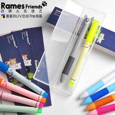라메스프렌즈 형광펜 2색볼펜세트