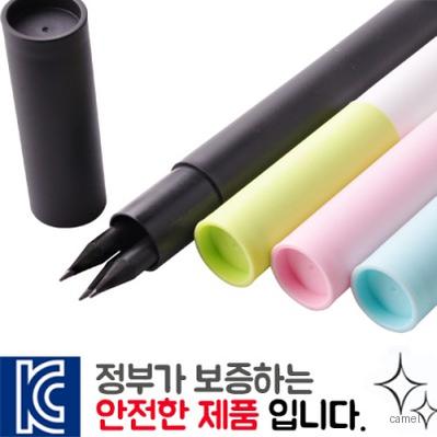 흑목원형미두연필3p바닐라원통세트
