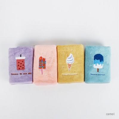로페리아 산호양털 디저트 자수 타올 35x75 0217604