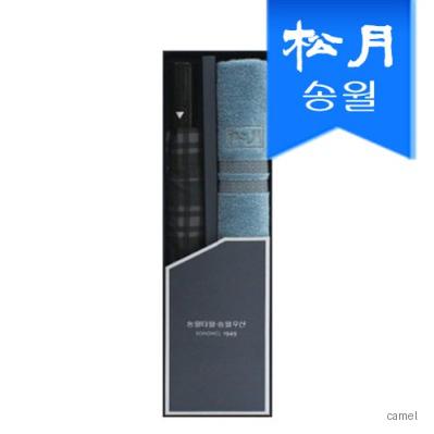 송월 타월우산 2매선물세트 SWU 2단 모던체크1 노을1 기념수건 답례품