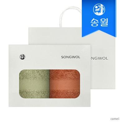 송월타올 호텔수건 제이드 210g 2p 선물세트 쇼핑백 기념수건 답례품