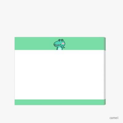 100x76 메모형 점착 메모지 4도