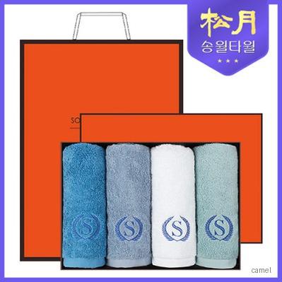 송월타올 항균 슈퍼클래스A70 170g 4P 타올세트