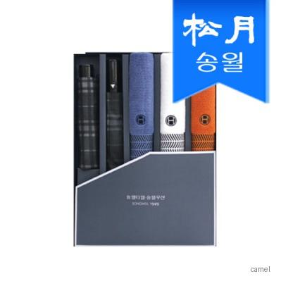 송월 타월우산 5매선물세트 SWU 3단 모던체크1 2단 호텔컬렉션 어로우3 기념수건 답례품