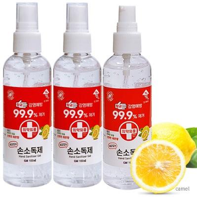 의약외품 에탄올 70 손소독제 손세정제 100ml 레몬향