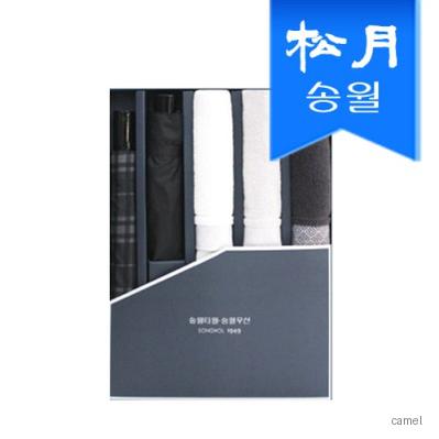 송월 타월우산 5매선물세트 SWU 2단 모던체크1 3단 컬러무지1 풍차3 기념수건 답례품