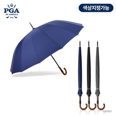 PGA 프리미엄16K 장인의손길 고급 곡자원목손잡이 장우산 케이스별도 0190234