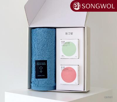 송월 항균블랙라벨 동구밭 샴푸바 트리트먼트바 세트