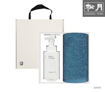 송월 헤스티지 생활공작소500ml세트 세면타월1p 핸드워시1p