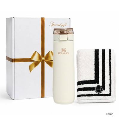 스탠리 플로우스테이트 스프링 보틀 591ml 고급핸드타올1P세트