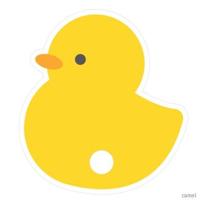 오리자유형 둥글이 부채