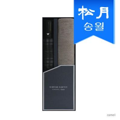 송월 타월우산 2매선물세트 SWU 2단 모던체크1 뉴컬러무지1 기념수건 답례품