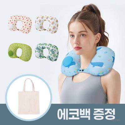 로페리아 캐릭터 프린팅 펌핑 에어 U자형 여행용 목베개 에코백증정 0215292