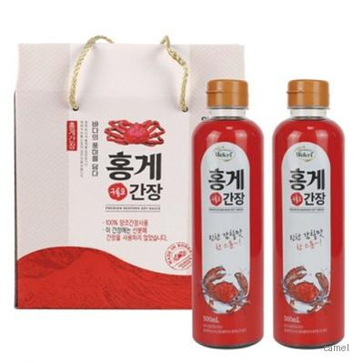 선물용 설 추석 홍게 간장 500ml 2개 명절선물세트 답례품