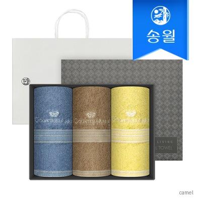 송월 CM뱀부블럭40 155g 뱀부얀 수건 3매 선물세트 블랙박스 CM쇼핑백
