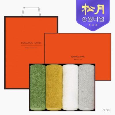 송월타올 컬러풀40 170g 4P 타올세트