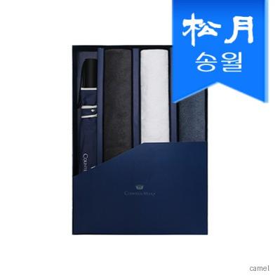 송월 타올우산 4매 선물세트 항균무지 150g3 2단폰지바이어스1 쇼핑백 미포함