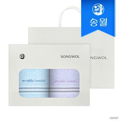 송월타월 아놀드바시니 트윈 2매 선물세트 쇼핑백 답례품