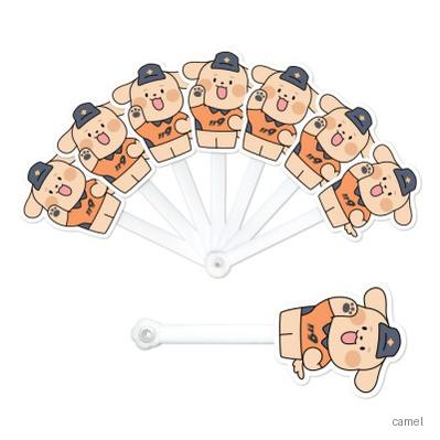 캐릭터 7쪽 소방복 일구 부채 기성