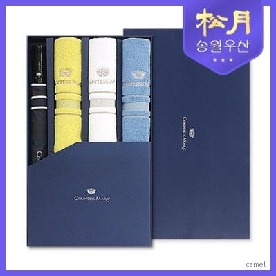 송월타올 카운테스마라 센치40 2단 폰지바이어스 4P 콤보세트