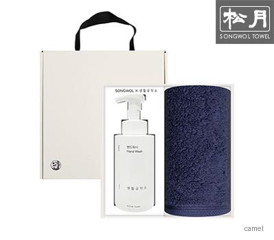 송월 포인트 생활공작소500ml세트 세면타월1p 핸드워시1p