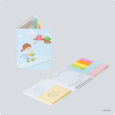 260x105 3단 접이 수첩형 점착메모지 HS 1053 01